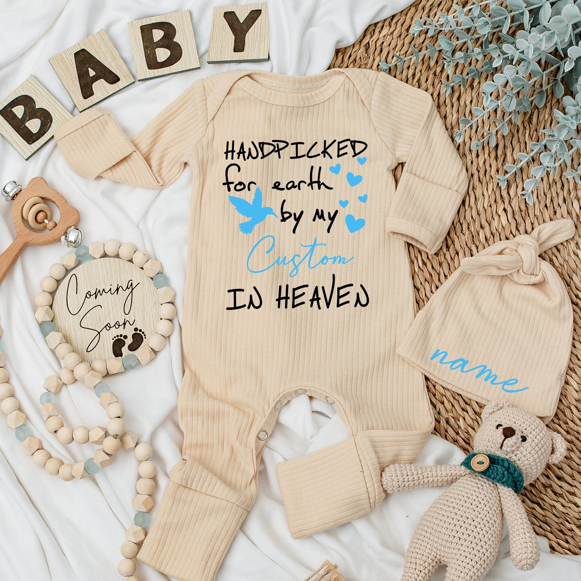 Custom Baby Bodysuit Handpicked for Earth by My Great Grandma in Heaven Adorable Outfit Perfect Baby Shower Gift Sentimental Keepsake