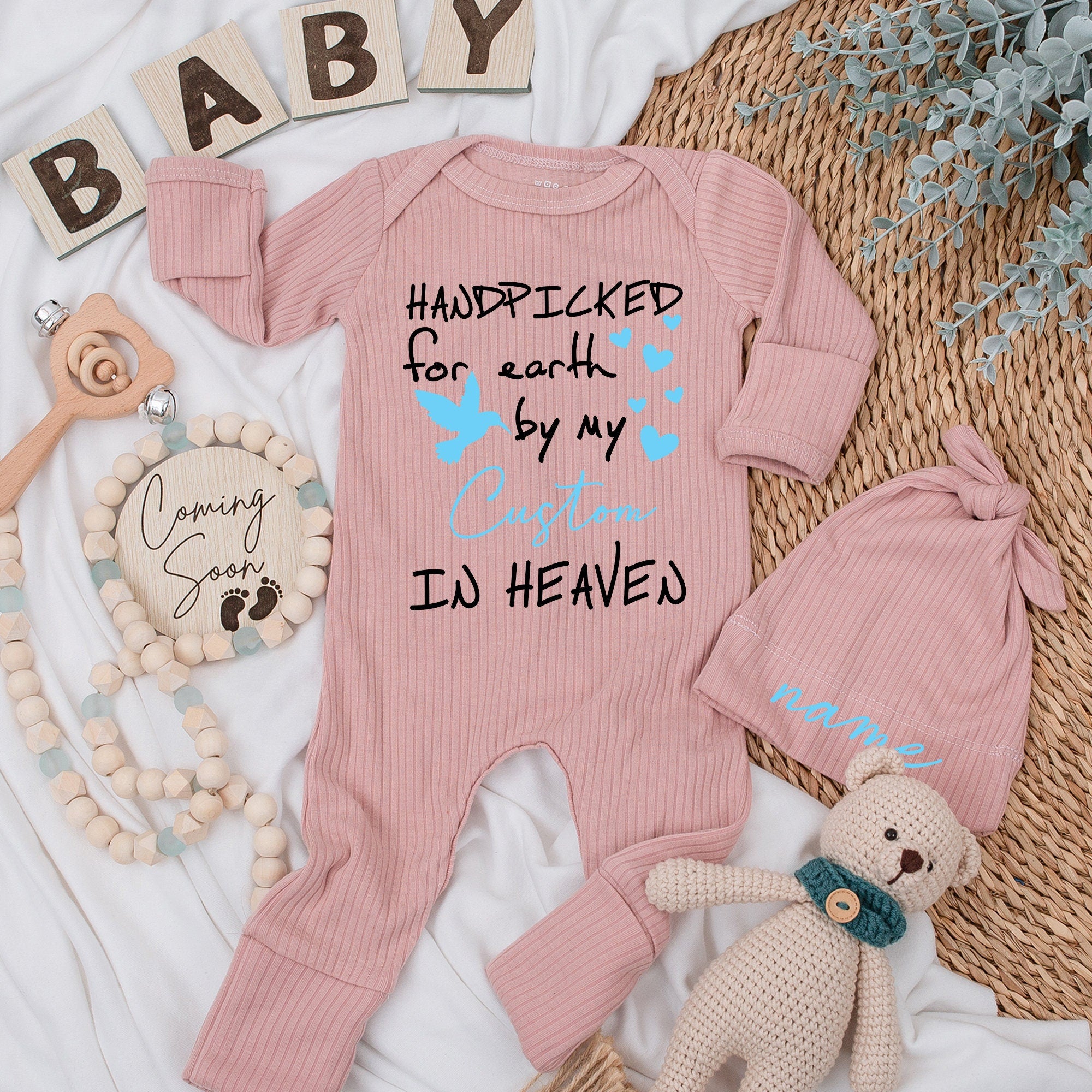 Custom Baby Bodysuit Handpicked for Earth by My Great Grandma in Heaven Adorable Outfit Perfect Baby Shower Gift Sentimental Keepsake