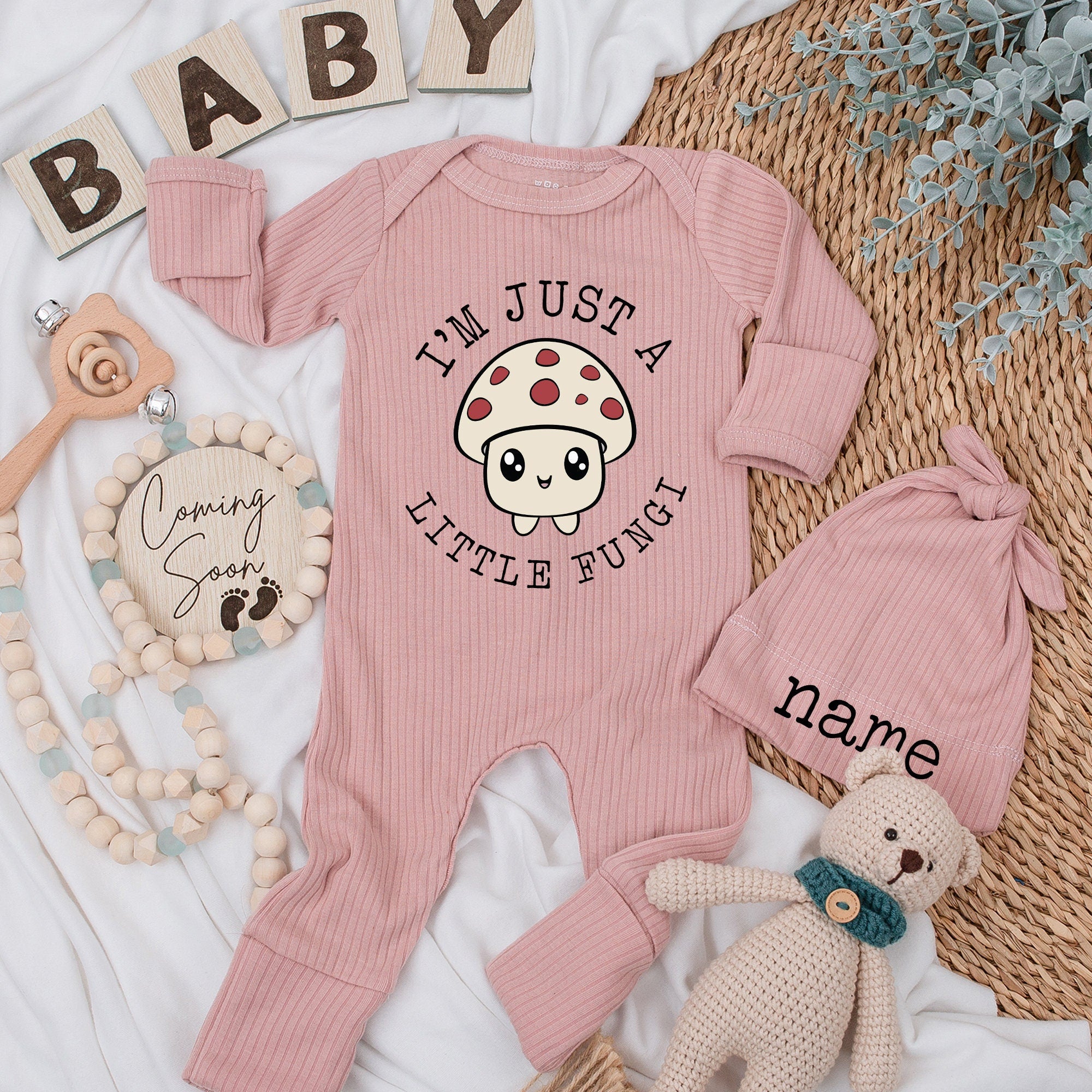 Adorable Mushroom Baby Set with Cute Fungi Design