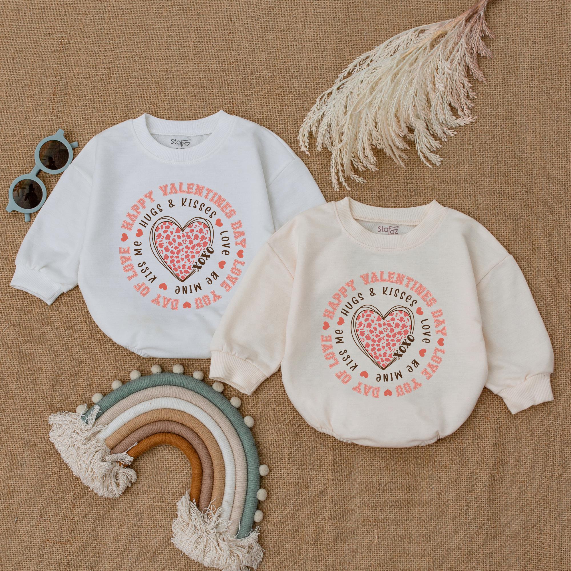 Adorable Baby Girl Valentine Romper with Heart Design First Holiday Outfit Soft Cotton Toddler Birthday Gift Red Pink Comfort Wear