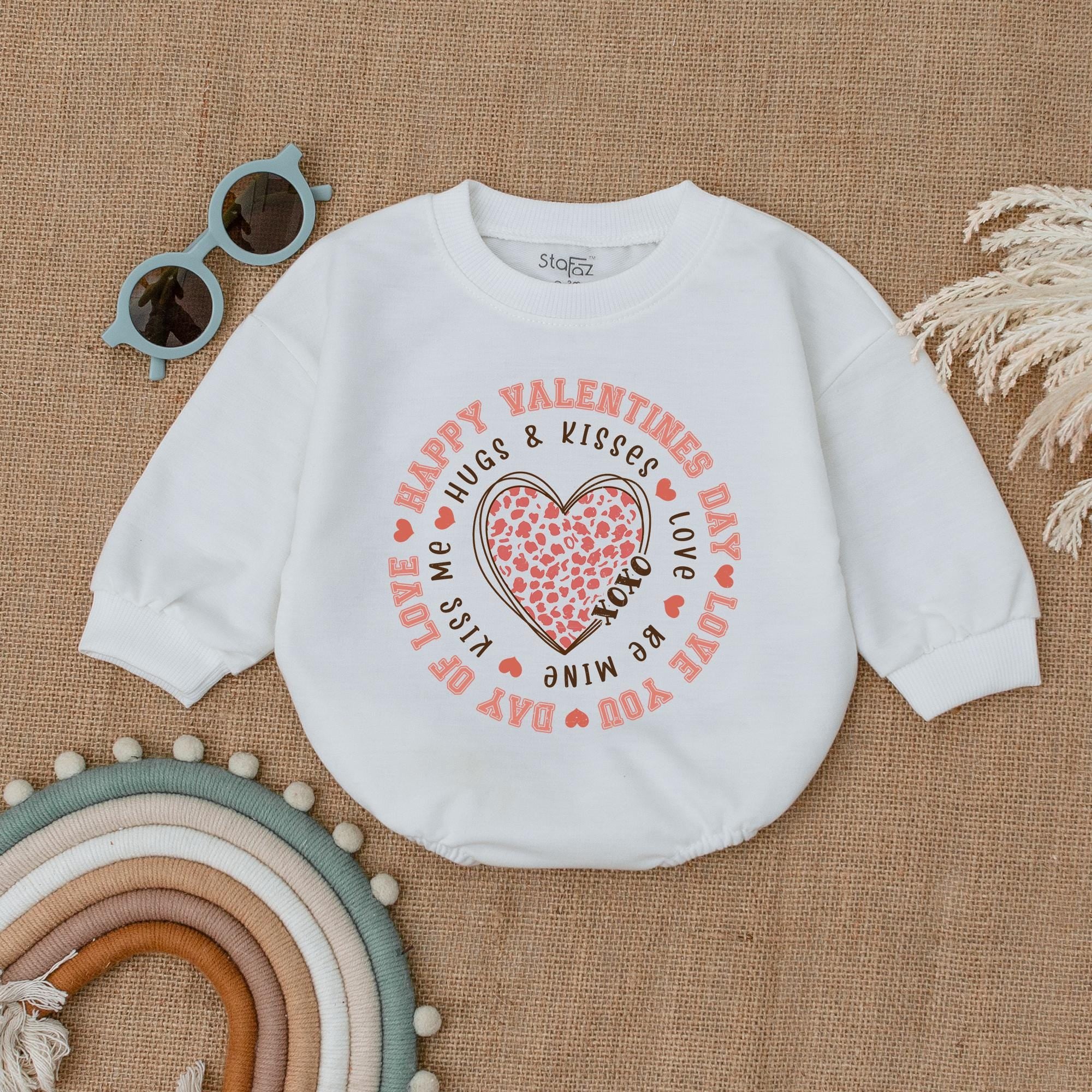 Adorable Baby Girl Valentine Romper with Heart Design First Holiday Outfit Soft Cotton Toddler Birthday Gift Red Pink Comfort Wear