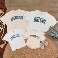 Biggest Cuz Littlest Cuz Matching Cousin Shirts Baby Romper Family Reunion Outfit Custom Cotton Gift for Toddlers and Infants