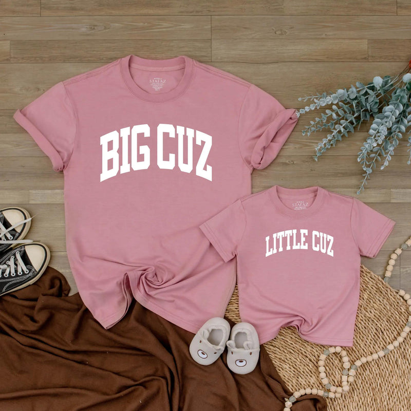 Biggest Cuz Littlest Cuz Matching Cousin Shirts Baby Romper Family Reunion Outfit Custom Cotton Gift for Toddlers and Infants