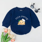Adorable Little Pierogi Baby Romper with Chef Hat Design Cute Gender Neutral Infant Bodysuit Soft Cotton Funny Food Baby Shower Gift