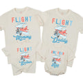 Airplane Birthday Shirt Personalized First Birthday Outfit Matching Family Flight Crew Tee Soft Cotton Baby Toddler Party Gift Custom Names