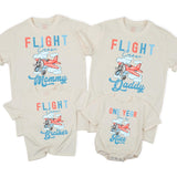 Airplane Birthday Shirt Personalized First Birthday Outfit Matching Family Flight Crew Tee Soft Cotton Baby Toddler Party Gift Custom Names