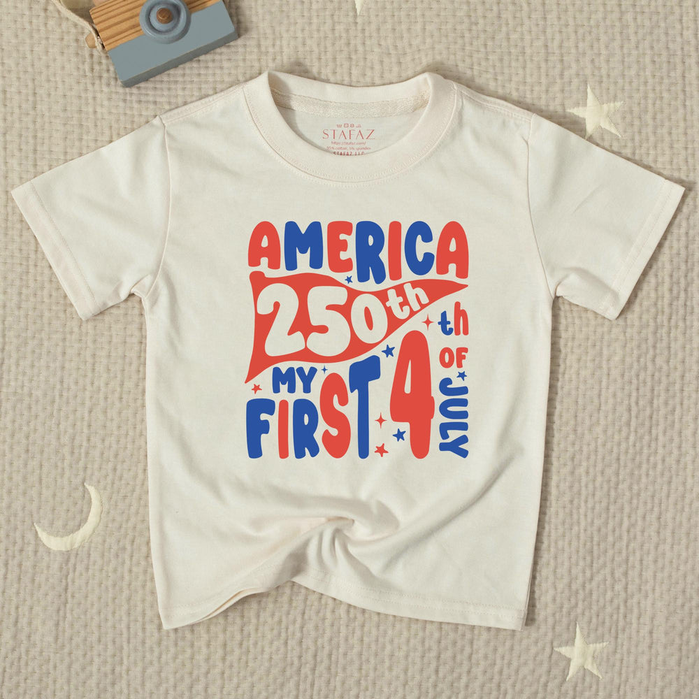 America 250th My First 4th of July Baby Romper Patriotic Infant Clothes Retro Red Blue Design Soft Cotton Holiday Outfit Gift