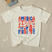 America 250th My First 4th of July Baby Romper Patriotic Infant Clothes Retro Red Blue Design Soft Cotton Holiday Outfit Gift