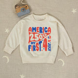 America 250th My First 4th of July Baby Romper Patriotic Infant Clothes Retro Red Blue Design Soft Cotton Holiday Outfit Gift
