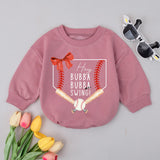 Baby Girl Baseball Bodysuit with Home Plate Design and Red Bow Cute Softball Toddler Outfit for Game Day or Sports Baby Gift Clothes