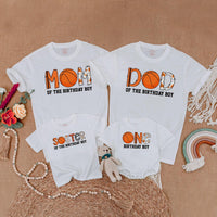 Basketball Birthday Boy Matching Family Shirts Custom Sports Party Outfits Festive Orange Design Toddler Baby Celebration Clothes Cotton Gift