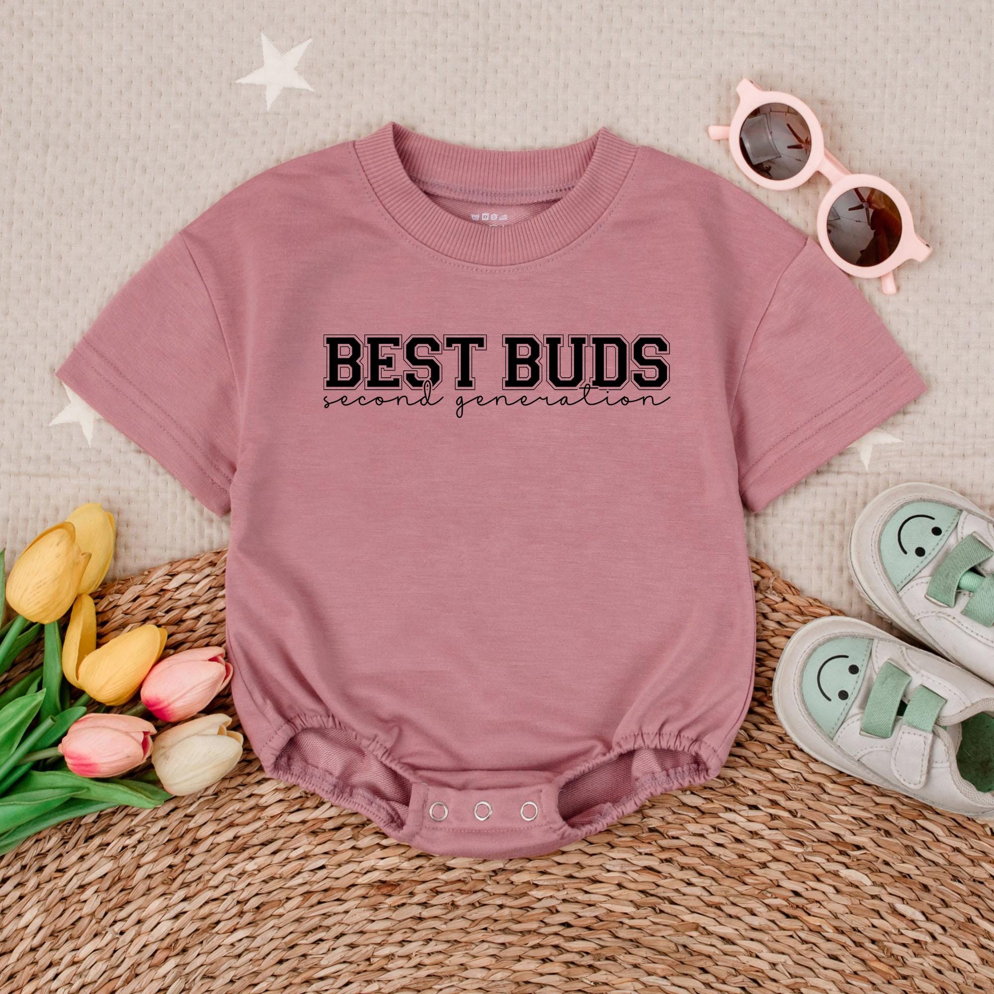 Best Buds Second Generation Baby Romper Cute Gift for Newborns Stylish Comfortable Baby Shower Outfit for Boys or Girls Cotton Soft