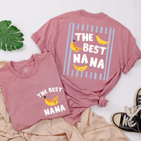 The Best Nana and Baby Matching Shirt Set with Banana Design, Nana’s Little Bestie Funny Gift, Cute Cotton Outfit for New Grandma and Infant