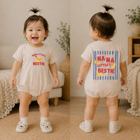 The Best Nana and Baby Matching Shirt Set with Banana Design, Nana’s Little Bestie Funny Gift, Cute Cotton Outfit for New Grandma and Infant