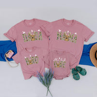 The Big One Hunting Birthday Shirt with Deer Head Design Family Matching Tees Custom Baby Romper 1st Birthday Boy Outfit Gift Idea