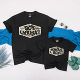 Boy Mama Camo Matching Shirts Hunting Theme Mother Son Outfit Gift Comfortable Cotton Bold Design for Outdoor Adventures