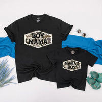 Boy Mama Camo Matching Shirts Hunting Theme Mother Son Outfit Gift Comfortable Cotton Bold Design for Outdoor Adventures