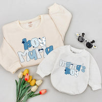Boy Mama and Mama's Boy Matching Sweatshirts, Custom Mommy and Me Outfits, Soft Cotton Family Shirts, Baby Shower Gift, Toddler Wear