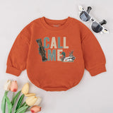 Call Me Baby Boy Duck Hunting Romper with Mallard Graphic 1st Birthday Outfit Soft Cotton Infant Clothes Rustic Sage Green Gift Idea