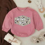 Camo Mama's Boy Bubble Romper Baby Outfit for Hunting Enthusiasts, Country Baby Clothes, Rustic Green and Tan Design Infant Gift