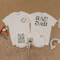 Camo Rad Dad and Rad Like Dad Matching Shirts for Father and Toddler, Camouflage Pattern Family Outfit, Cool Father's Day Gift