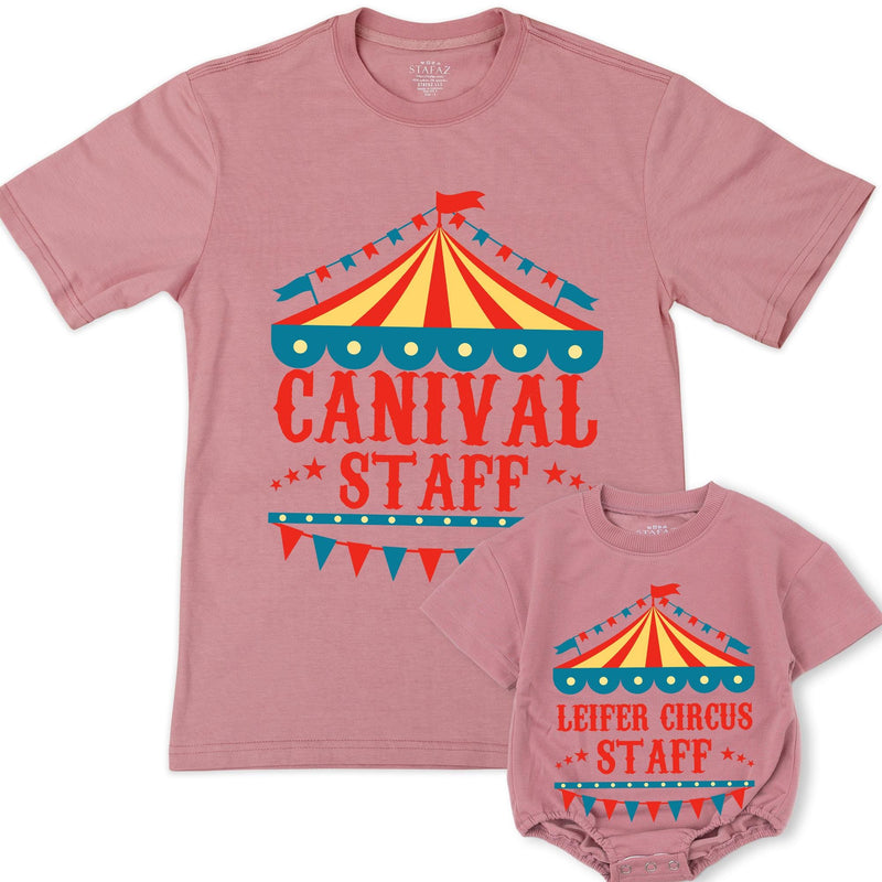 Carnival Staff Birthday Shirt Ring Leader Main Attraction Matching Family Tee Custom Circus Theme Party Outfit Gift for Kids or Adults