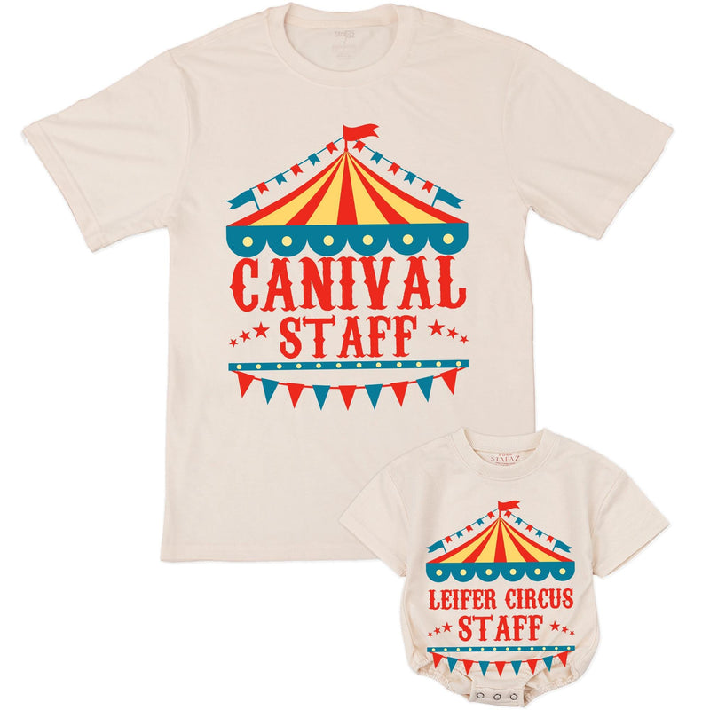 Carnival Staff Birthday Shirt Ring Leader Main Attraction Matching Family Tee Custom Circus Theme Party Outfit Gift for Kids or Adults