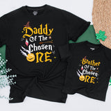 The Chosen One Family T-Shirts Magical Birthday Cotton Outfits Personalized Wizard Theme for Baby Mommy Daddy Sister Brother Fun Gift