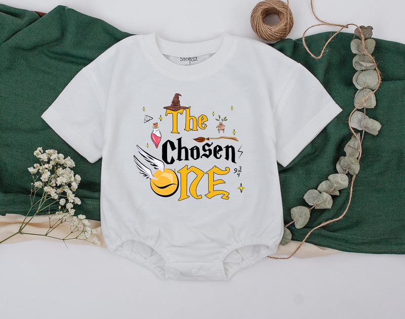 The Chosen One Family T-Shirts Magical Birthday Cotton Outfits Personalized Wizard Theme for Baby Mommy Daddy Sister Brother Fun Gift