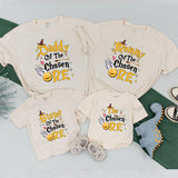 The Chosen One Family T-Shirts Magical Birthday Cotton Outfits Personalized Wizard Theme for Baby Mommy Daddy Sister Brother Fun Gift