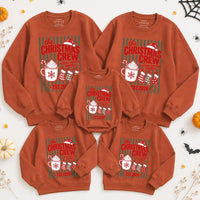 The Christmas Crew Matching Family Sweatshirts with Festive Holiday Graphics, Custom Year, Cozy Winter Outfits for All Ages