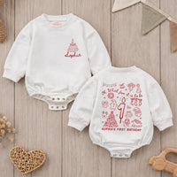 Christmas Doodle First Birthday Outfit, 1st Birthday Christmas Shirt, Personalized Matching Family Holiday Outfit