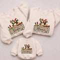 Christmas Mallard Duck Hunting Sweatshirts with Custom Name, Family Matching Holiday Sweaters, Camo Xmas Outfit for All Ages