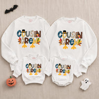 Cousin Crew Thanksgiving Kids Long Sleeve Shirt Toddler Baby Fall Holiday Family Outfit Soft Cotton