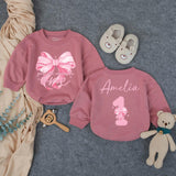 Custom Baby Birthday Romper with Pink Bow Artwork, Girls Just Wanna Be One Design, Soft Cotton Bodysuit for First Birthday Celebration