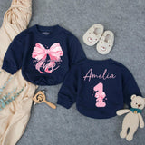 Custom Baby Birthday Romper with Pink Bow Artwork, Girls Just Wanna Be One Design, Soft Cotton Bodysuit for First Birthday Celebration