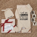 Custom Baby Bodysuit I Just Did 9 Months on the Inside Newborn Outfit Funny Baby Shower Gift Cute Coming Home Clothes Soft Cotton Design