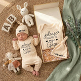 Custom Baby Bodysuit with 'Please Pass Me to My Gigi' Quote, Soft Cotton Newborn Romper & Hat Set, Perfect Baby Shower Keepsake Gift