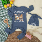 Custom Baby Bodysuit with Western Crib Artwork, Soft Cotton Romper for Newborns, Perfect Coming Home Outfit or Baby Shower Gift