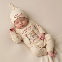 Custom Baby Bodysuit with Western Crib Artwork, Soft Cotton Romper for Newborns, Perfect Coming Home Outfit or Baby Shower Gift