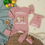 Custom Baby Bodysuit with Western Crib Artwork, Soft Cotton Romper for Newborns, Perfect Coming Home Outfit or Baby Shower Gift