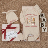 Custom Baby Bodysuit with Western Crib Artwork, Soft Cotton Romper for Newborns, Perfect Coming Home Outfit or Baby Shower Gift