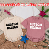 Custom Baby Romper Soft Cotton Blank Short Sleeve Outfit Personalized Name or Art Unique Infant Clothes Minimalist Handmade Gift