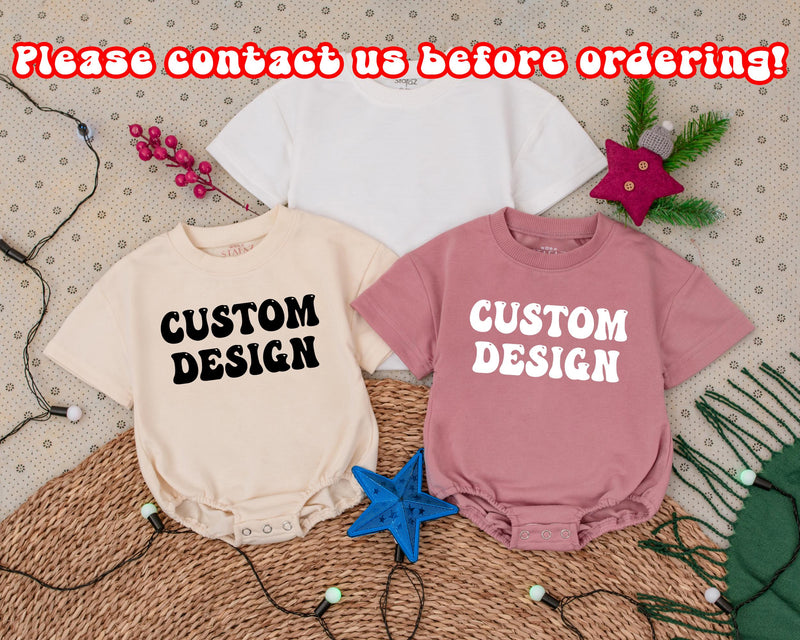 Custom Baby Romper Soft Cotton Blank Short Sleeve Outfit Personalized Name or Art Unique Infant Clothes Minimalist Handmade Gift