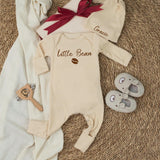 Custom Baby Shower Silk Banner and Bodysuit Set - Coffee Theme 'Baby Is Brewing' Design, Perfect for Newborns and Special Occasions
