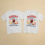 Custom BBQ Grill Birthday Matching Family Shirts, Daddy, Mommy, Brother & Baby Romper, Personalized 1st Birthday Outfit for Party Fun