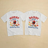 Custom BBQ Grill Birthday Matching Family Shirts, Daddy, Mommy, Brother & Baby Romper, Personalized 1st Birthday Outfit for Party Fun