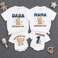 Custom Beary First Birthday Outfit for Baby Boy, Matching Family Shirts with Cute Teddy Bear Design, Soft Cotton Romper and Tees