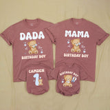 Custom Beary First Birthday Outfit for Baby Boy, Matching Family Shirts with Cute Teddy Bear Design, Soft Cotton Romper and Tees
