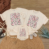 Custom Big Sis Lil Sis Matching Shirts & Baby Romper, Soft Cotton Family Outfit for Siblings, Perfect for Photos, Birthdays & Gifting